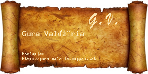 Gura Valéria névjegykártya