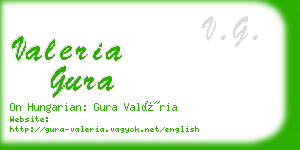 valeria gura business card